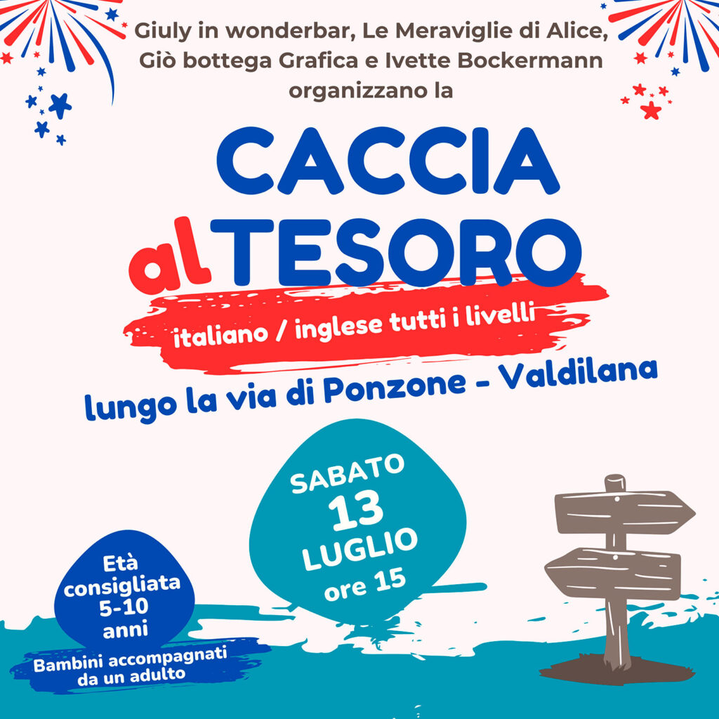 CACCIA AL TESORO
italiano / inglese lungo la via di Ponzone / Valdilana